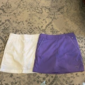 Puma White Apparel with Orange Label